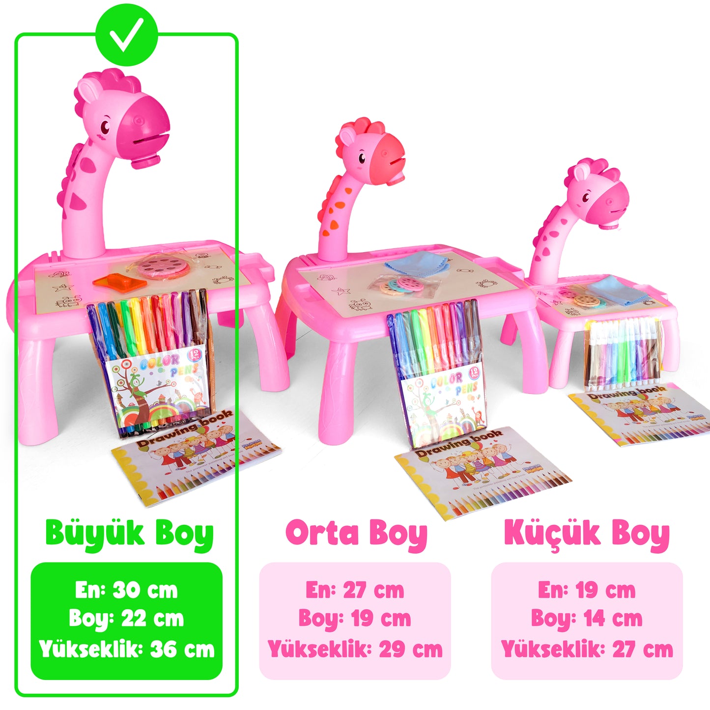 Projeksiyonlu Zürafa Çizim Seti