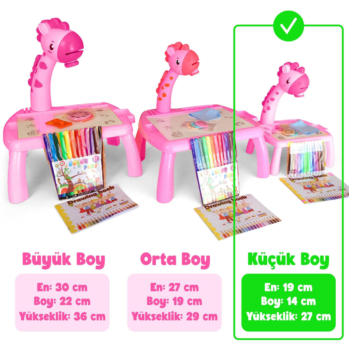 Projeksiyonlu Zürafa Çizim Seti