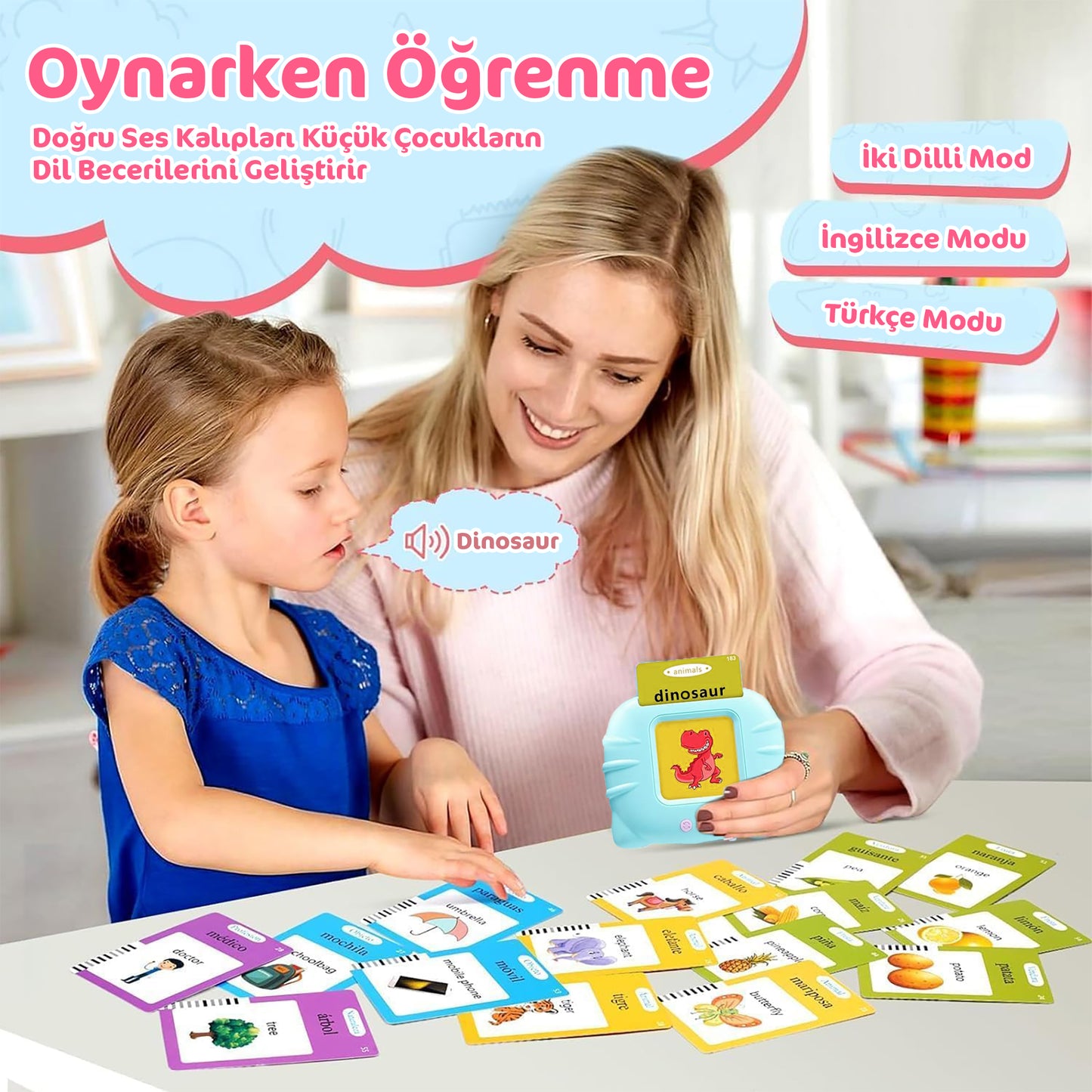 PofiLingua Türkce İngilizce 224 Kelime Eğitim Seti