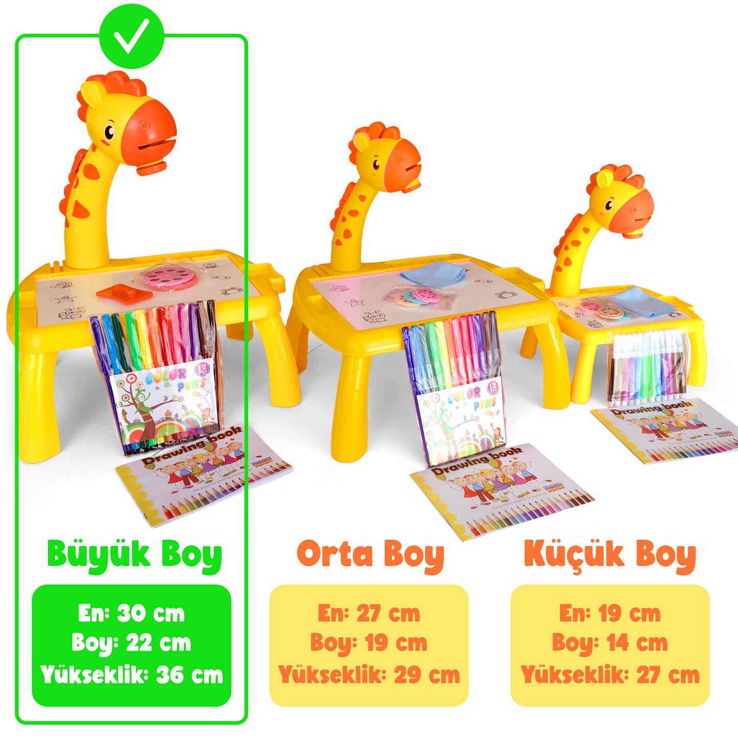Projeksiyonlu Zürafa Çizim Seti
