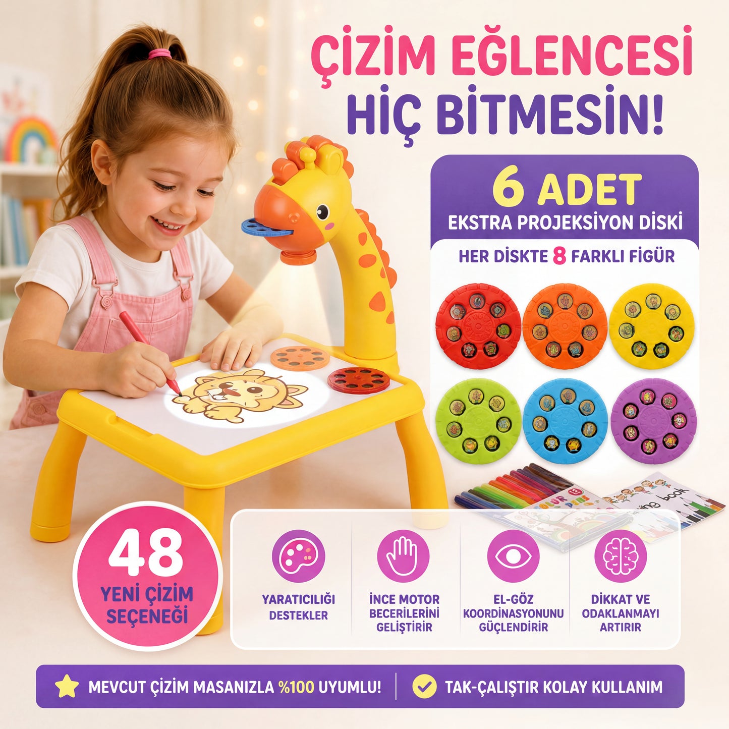 6'lı Projeksiyon Disk Seti
