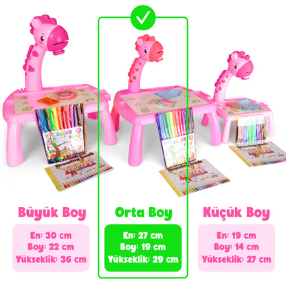 Projeksiyonlu Zürafa Çizim Seti