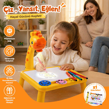 Projeksiyonlu Mini Zürafa Çizim Seti