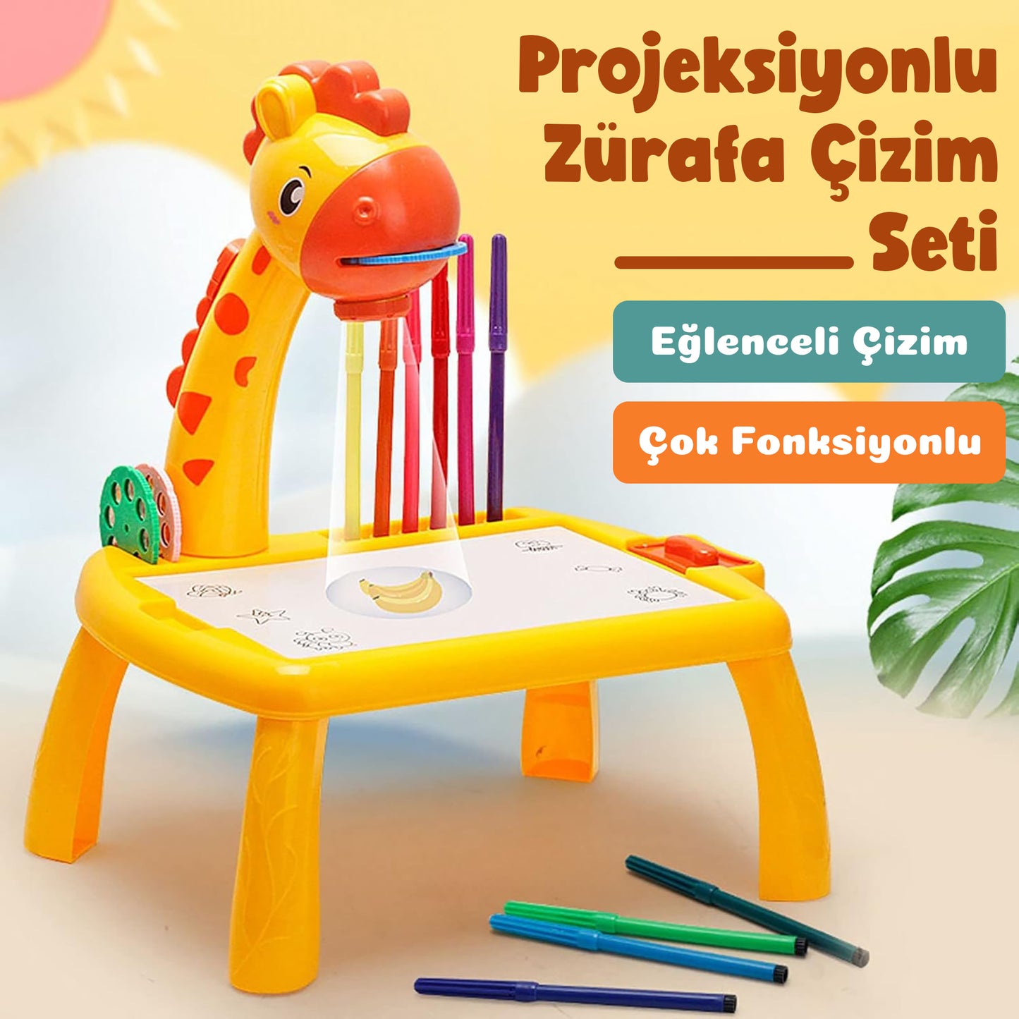 Projeksiyonlu Zürafa Çizim Seti