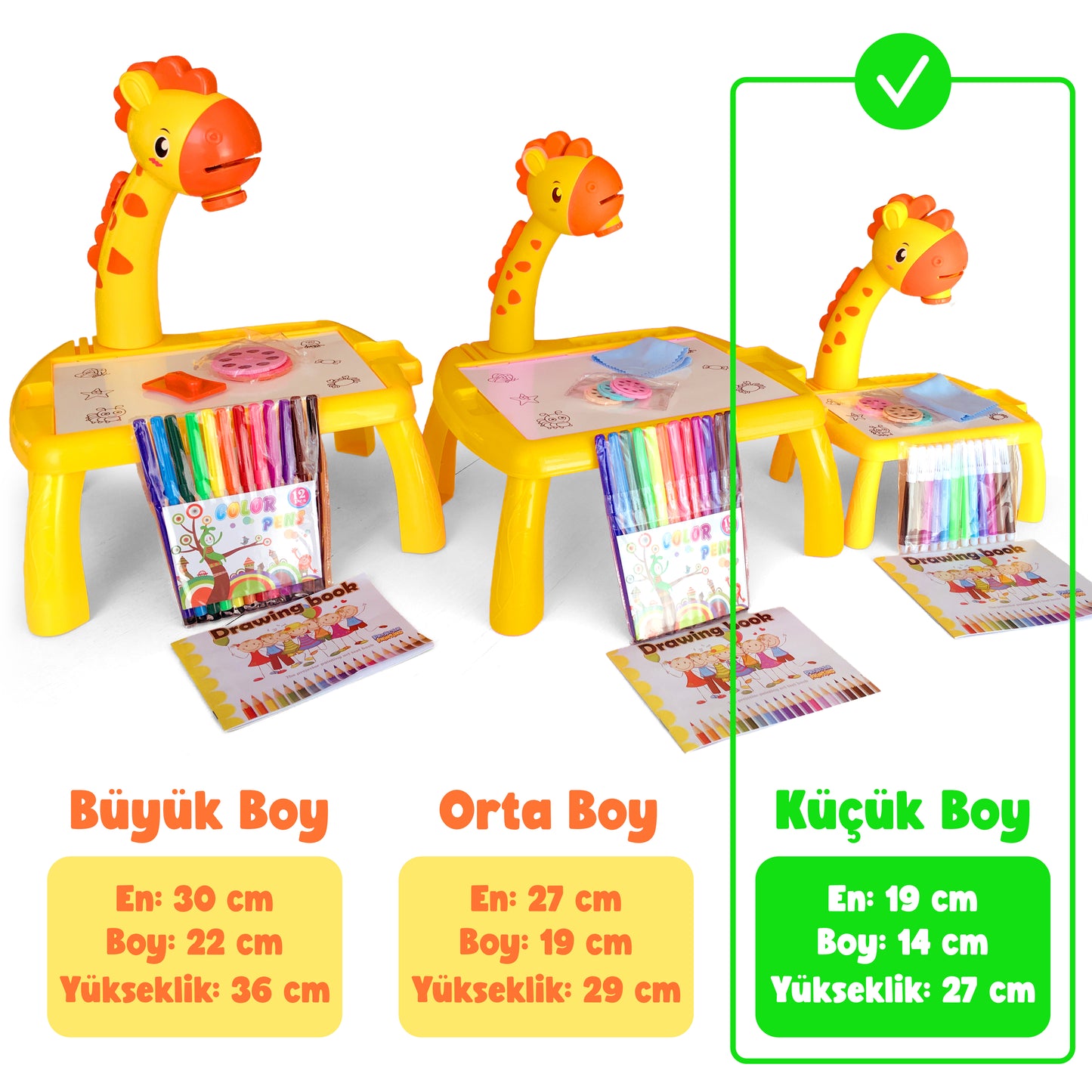 Projeksiyonlu Zürafa Çizim Seti